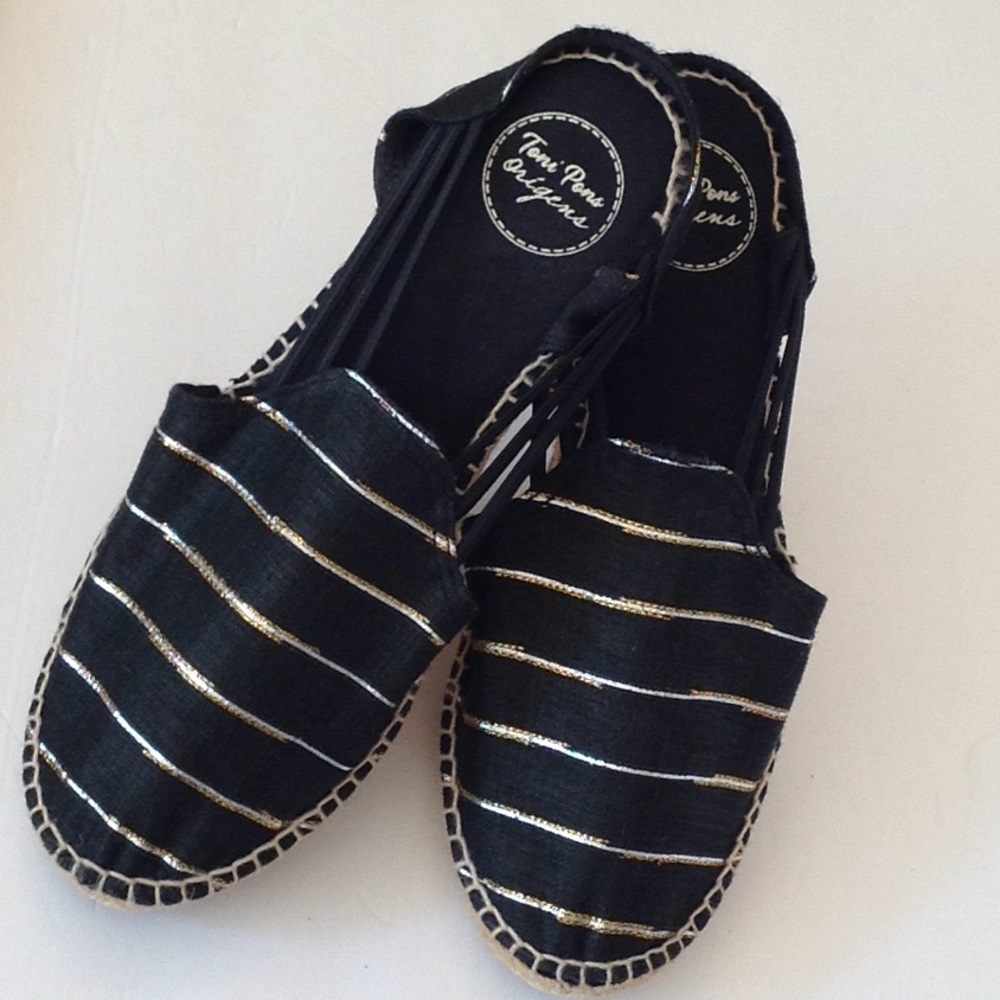 🍃🌹Toni Pons Origens - Gold / Silver Espadrilles - Picture 6 of 7